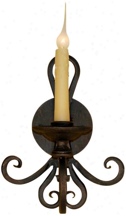 Laura Lee Laugna Single S~ 13" High Wall Sconce (t3455)