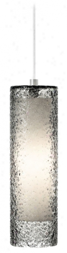 Lbl Rock Candy Smoke Glass 4 3/4" Wide Pendant Light (v2267)