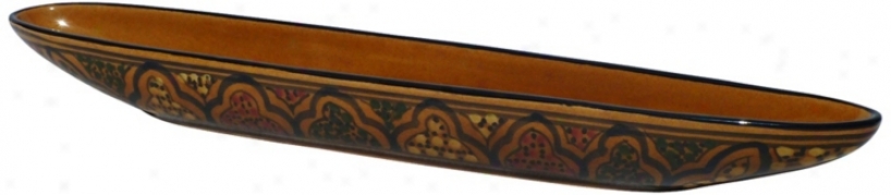Le Souk Ceramique Honey Design Olive Boat (x9834)