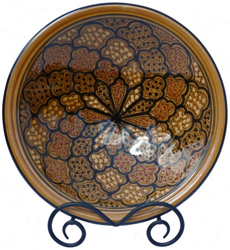 Le Souk Ceramique Honey Design Small Serve Bowl (x9769)