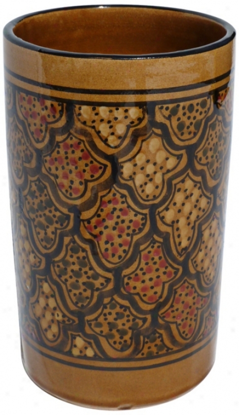 Le Souk Ceramique Honey Design Utensil/wine Holder (x9832)