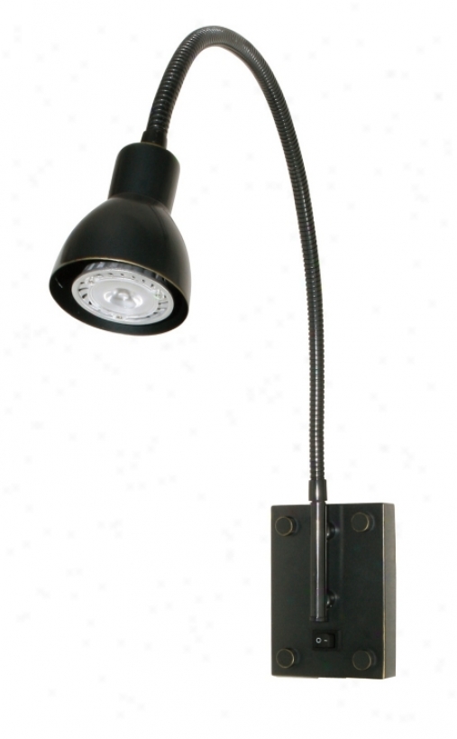 Led Dark Bronze Gooseneck Plug-in Swing Power (h5399)