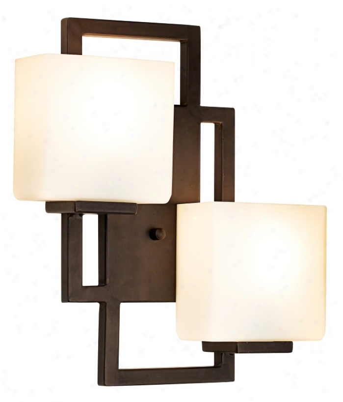 Lighting On The Sqiare Bronze 15 1/2" High Wall Sconce (47342)