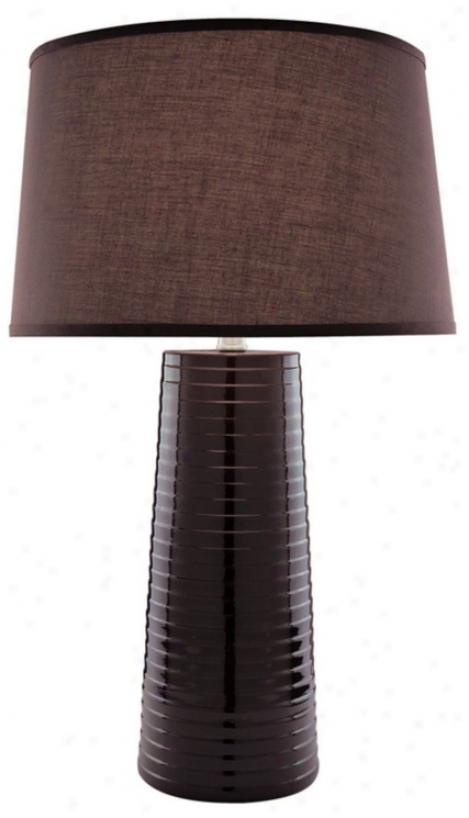 Lite Source Coffee Brown Ceramic Table Lamp (f6565)
