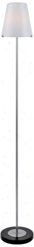 Lite Source Decker Floor Lamp With Frosted Glass (v1097)