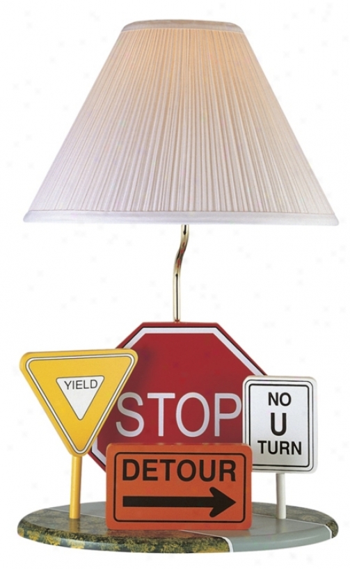 Lite Source Highway Signs Accent Table Lamp (80140)