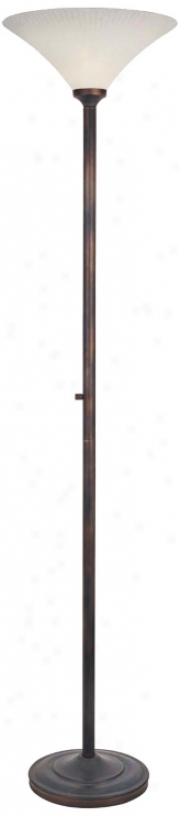 Lite Source Torrance Aged Bronze Torchiere Floor Lamp (v1101