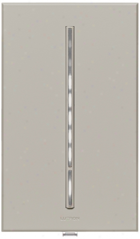 Lutron Vierti 600 Watt White Led Multilocwtion Gray Dimmer (10717)
