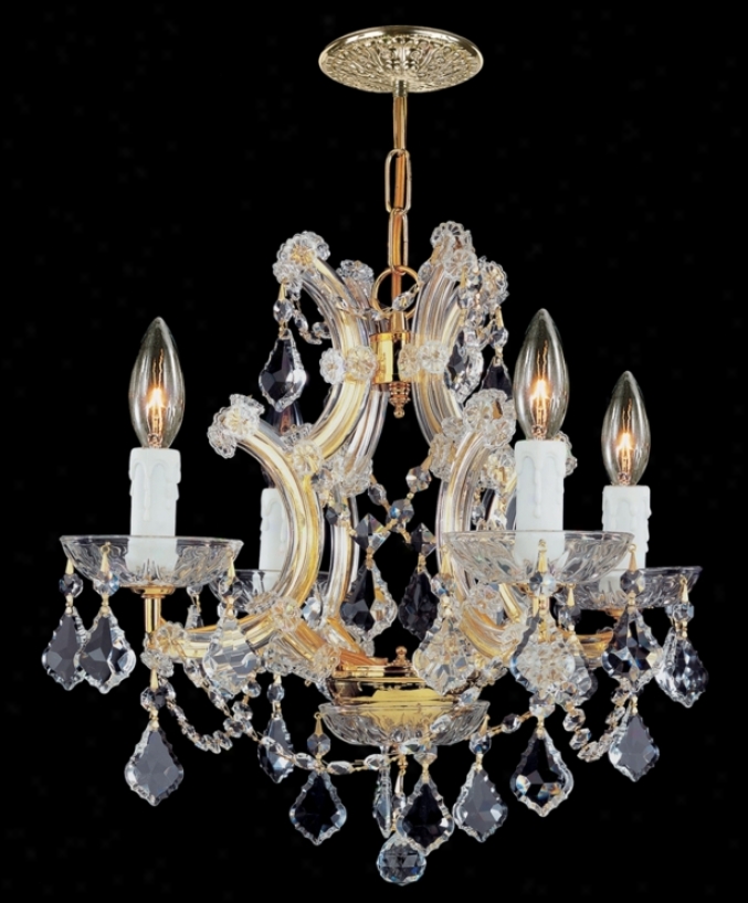 Maria Theresa Collection Gold 4-light Chandelier (k4955)