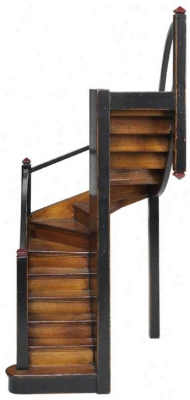 Mission Stairs Wood Decor Accent (k2444)