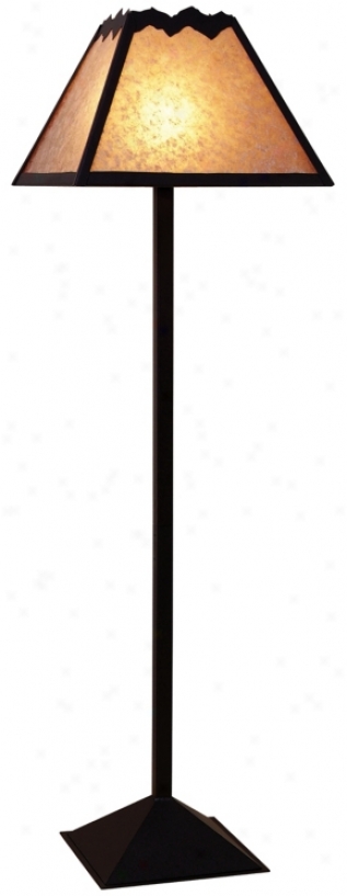 Mountain With Mica Shade Floor Lamp (h3819)