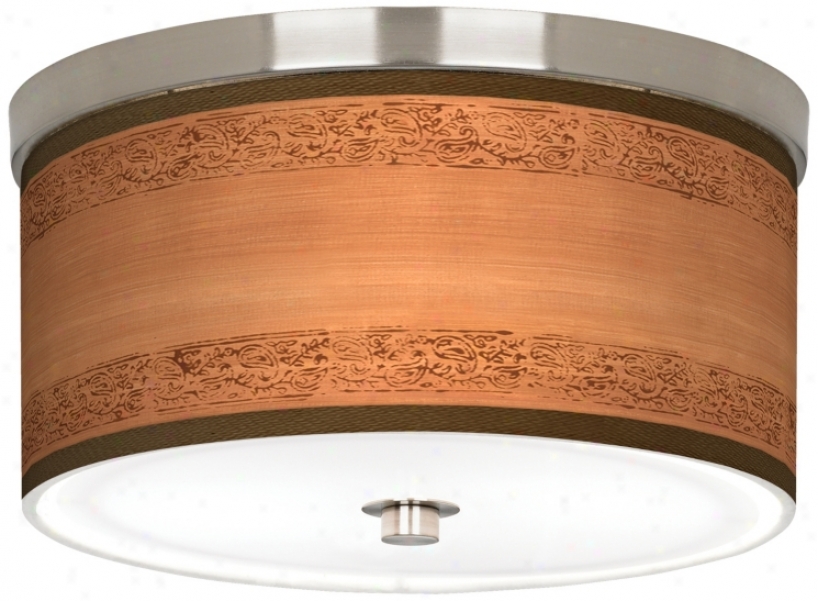 Paisley Trim Giclee Nickel Finish 10 1/4" Wide Ceiling Light (j9214-t3773)