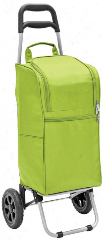 Picjic Time Lime Unseasoned Insulated Cooler An Folding Cart (w8166)