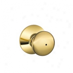 Plymouth Privacy Bright Brass Schlage Door Knob (02088)
