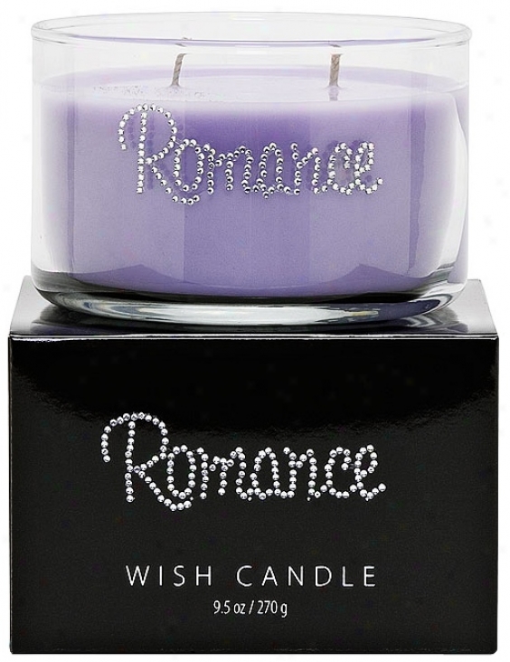 Purple Romance Hand-jeweled Wish Candle (y2131)