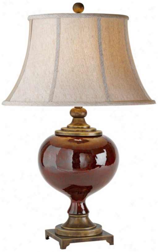 Raschella Ruby Ceramic Table Lamp (w9745)