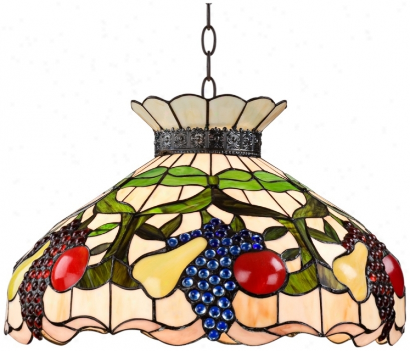 Fit Fruit 3-light Tiffany Style Glass Pendant Light (w3142)