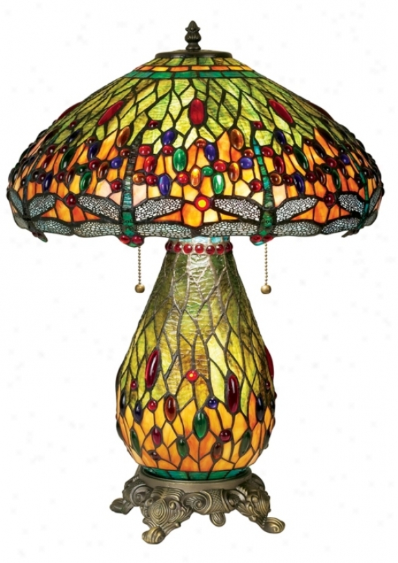 Robert Louis Tiffany&#174; Dragonfly Night Light Table Lamp (69728)