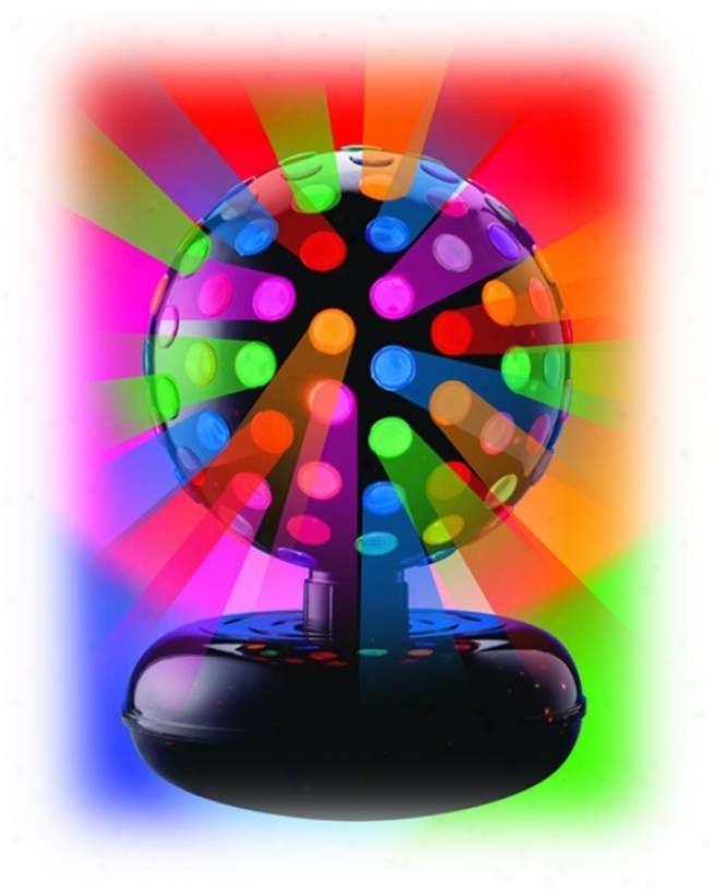 Rotating Mlticolor 10" Disco Ball (j7050)