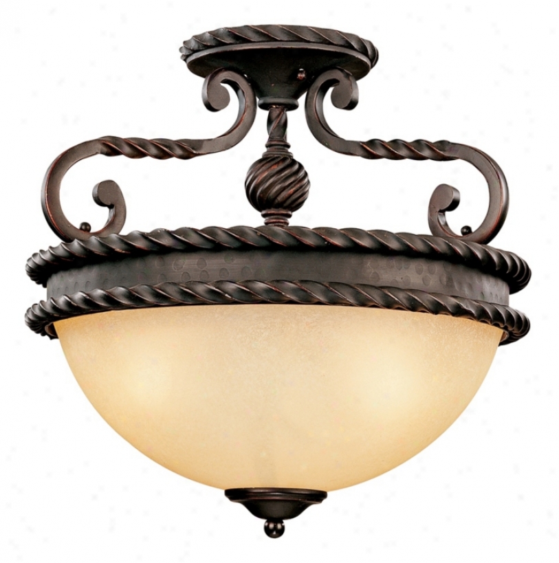 San Gallo Collection 15 3/4" Wide Semiflush Ceiling Light (k82100)