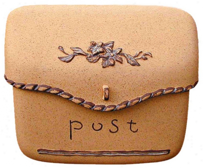 Sand Finish Pouch Poat Or Wallmount Mailbox (t6681)