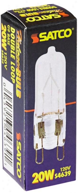Satco 20 Watt G9 120 Volt Frosted Halogen Light Bulb (n9258)