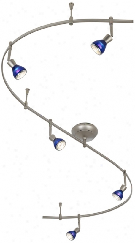 Satin Nickel 5-light Monorail Track Light Kit (r0612)