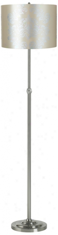Soft and clear  Vivid Brushed Steel Adjustable Floor Lamp (98114-u1435)