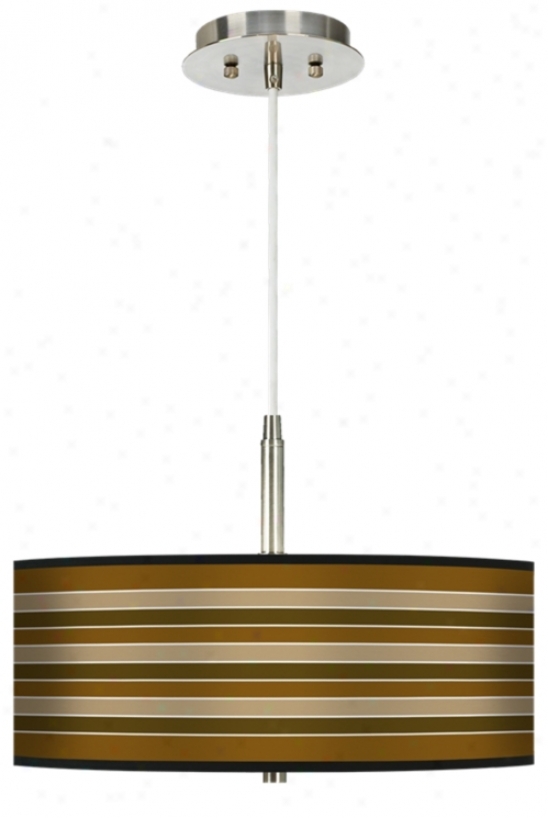 Sorrel Stripes 16" Wide Giclee Pendant Light (g9447-h8982)