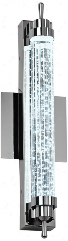 Speckled Glass Ada Compliant 16 1/2" Wide Led Sconce (u8708)