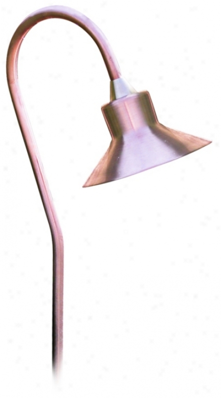 Spun Copper Bell Low Voltage Landscape Light (64138)