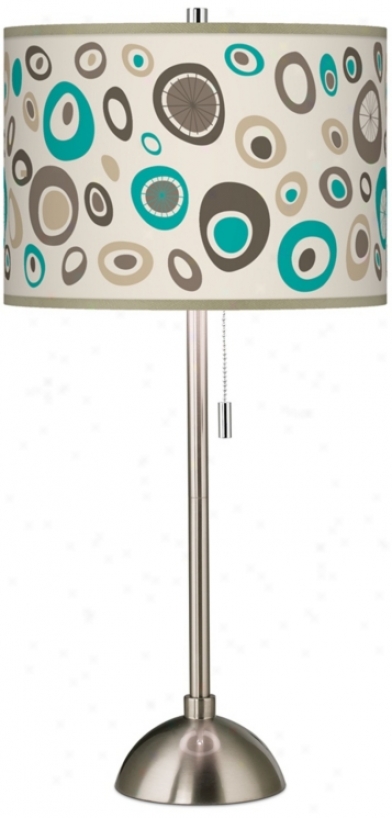 Stammer Giclee Bryshed Steel Table Lamp (60757-y3309)