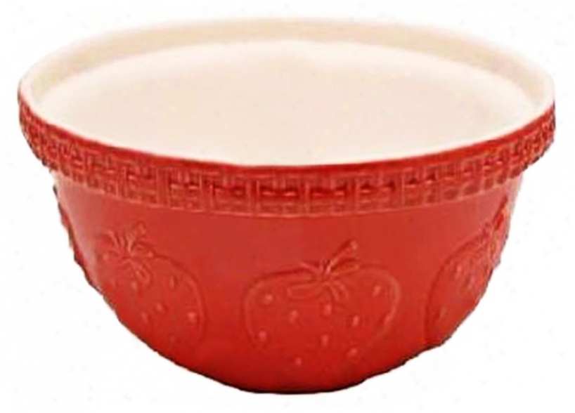 Strawberry Fruit 5 1/4 Quart Mason Cash Mixing Bowl (v9358)