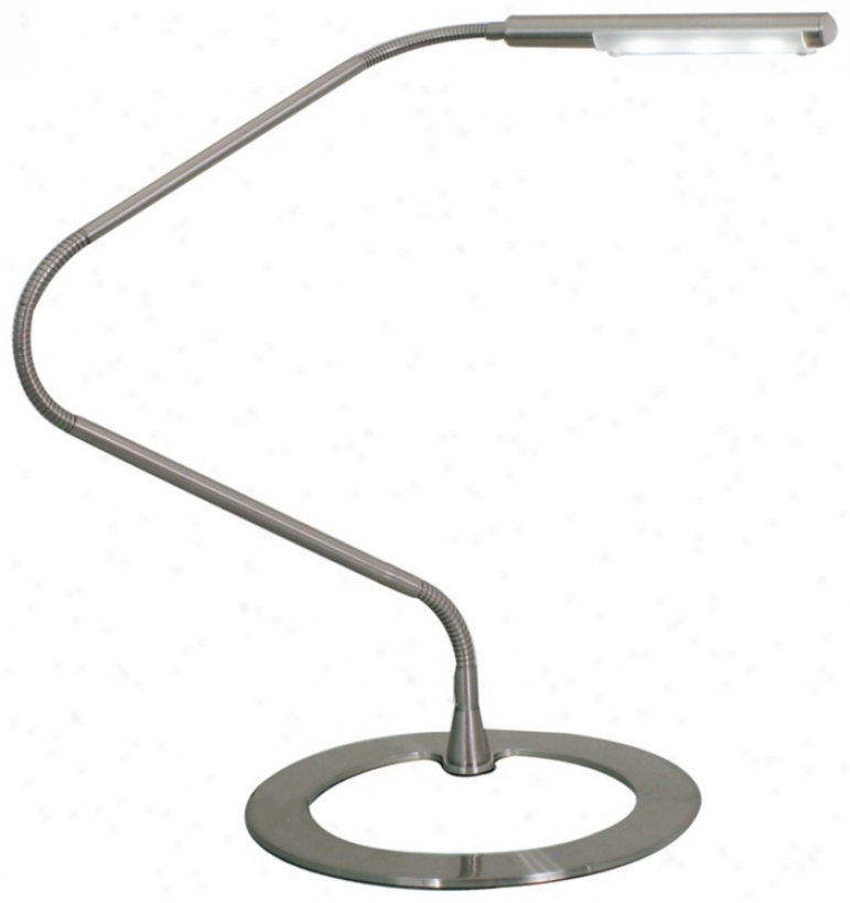 Tasso Gooseneck Led Circular Base Desk Lamp (m4403)