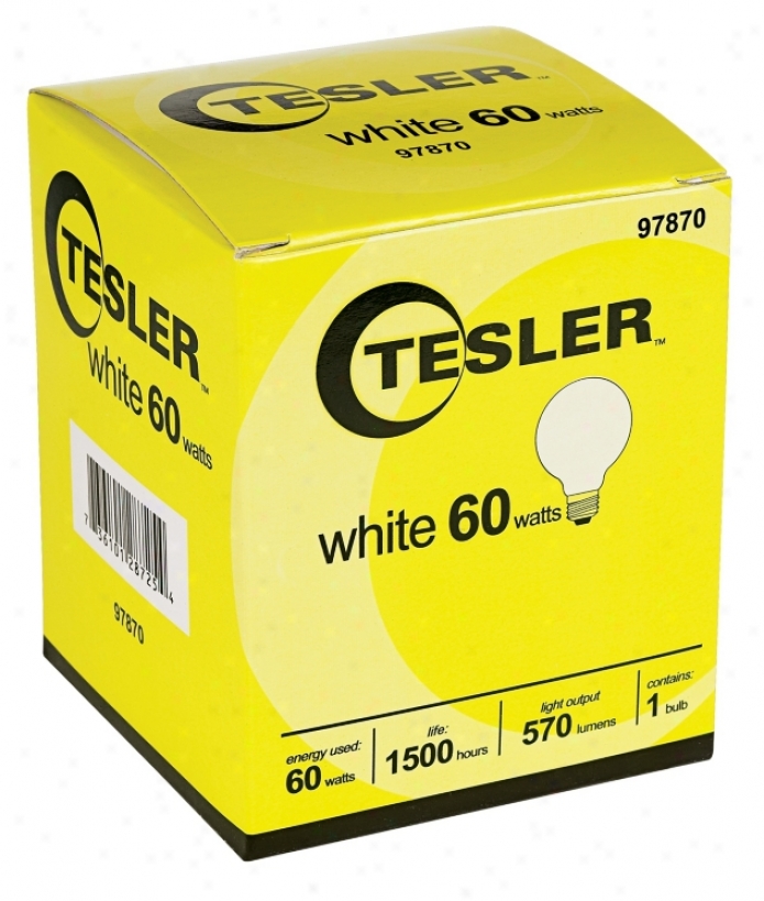 Tesler 60 Watt G25 White Glass Light Bylb (97870)