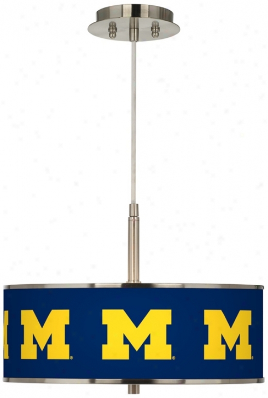 The University Of Michigan 16" Wide Pendant Light (t6341-y4668)