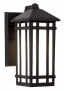 Mission Hills Textured Black 10 1/2" High Outdoor Wall Light (06526)