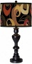 Rhythm Motif Giclee Glow Black Bronze Table Lamp (x0022-x2763)