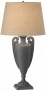 Rustic Charcoal Finish Udn Base Table Lamp (r2817)
