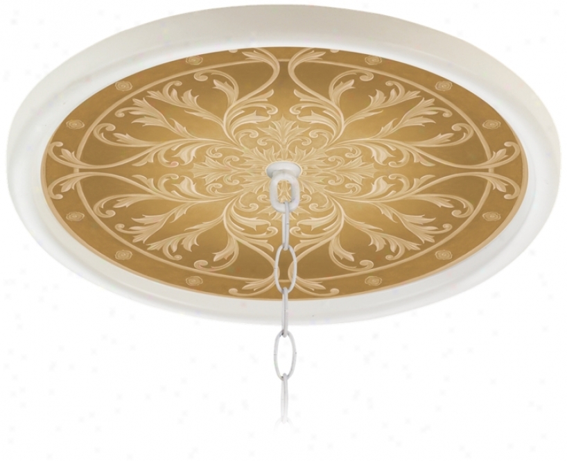 Tracery Spice 16" Wide White 1" Opening Medallion (g8213-g8500)