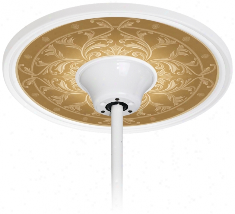 Tracery Spice 6 1/2" Opening White Ceiling Blow  Medallion (h3292-h3631)