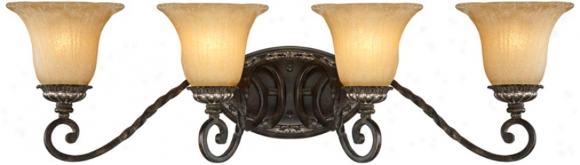 Traditional Harden And Gold 32 1/4" Wide Bath Light (u5798)