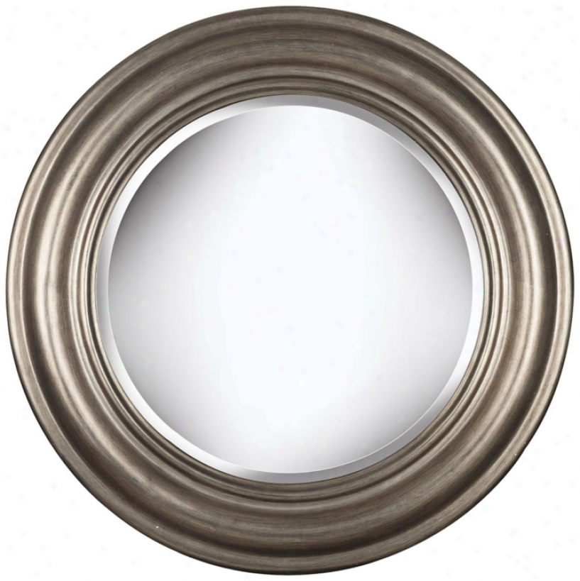 Urban Elegance Antique Silver 32" High Wall Mirror (t5040)