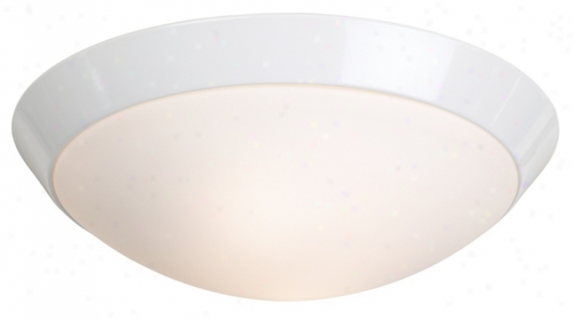 White Finish Energy Efficient 11" Wide Ceiling Light Fixture (t6138)
