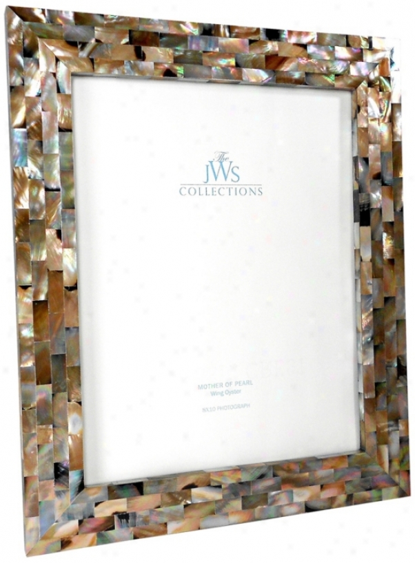 Wing Oyster Shell 8x10 Picture Frame (w4944)