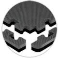 Alessco, Inc. Jumbo Reversible Grey Black Reversible Rubber