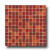 American Olean Legacy Glass Mosaic Blend Red Blend Tile & Stone