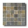 American Olean Tumbled Slate Mosaic 2 X 2 China Multicolor Tile & Stone