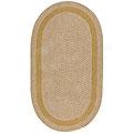 Capel Rugs Basketweave 8x11 Oval Candlelight Area Rugs