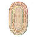 Capel Rugs Cutting Garden 4x6 Oval Buttercup Area Rugs